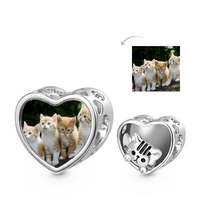 Pet Cat Photo Charm