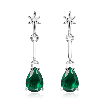 Star Teardrop Dangle Earrings