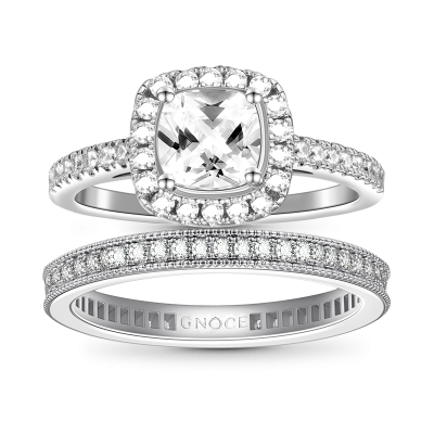 Square Cut Stackable Ring