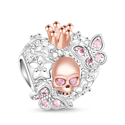 Butterfly Skull Charm
