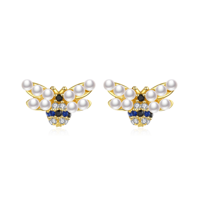 Pearl Bee Earrings