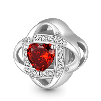 Lucky Knot Birthstone Charm