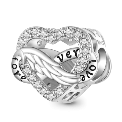 Infinite Love Heart Charm