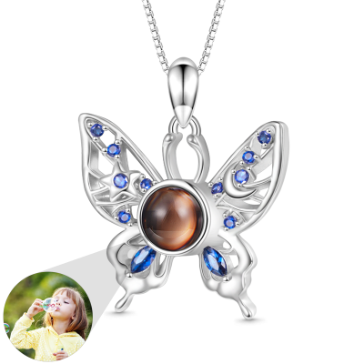 Projection Butterfly Necklace