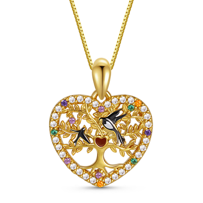Tree of Life Heart Necklace