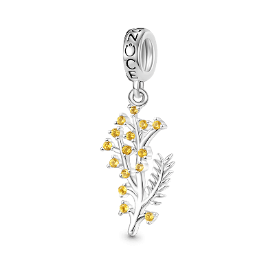 Silver Wattle Pendant