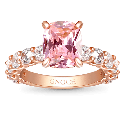 Radiant-cut Promise Ring