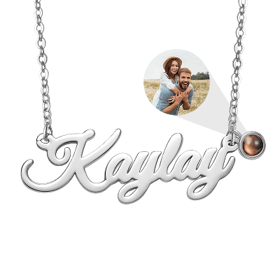 Projection Name Necklace