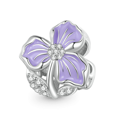 Purple Flower Charm