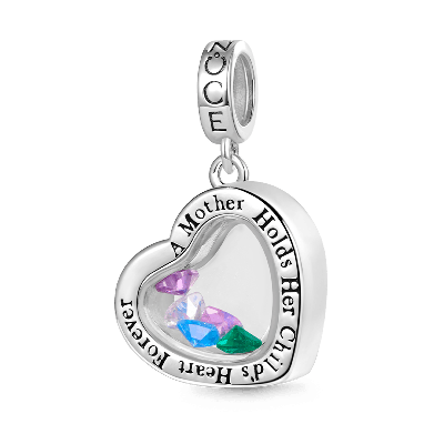 Mother Love Child Birthstone Pendant