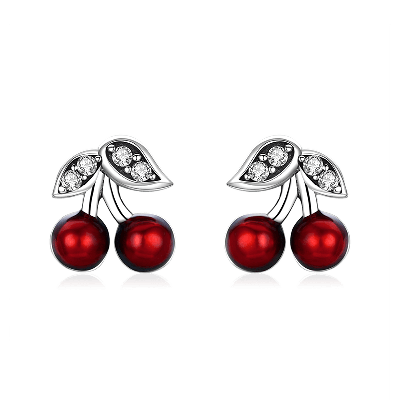 Cherry Stud Earrings