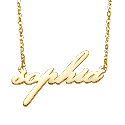 Simple Name Golden Necklace