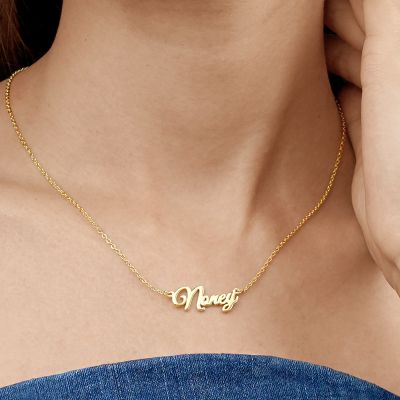 Golden Personalized Name Necklace