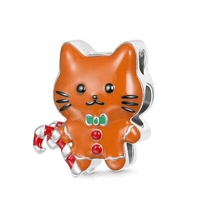Gingerbread Cat Charm