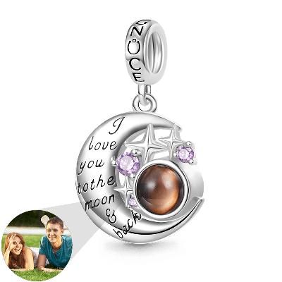 Projection Moon&Star Photo Pendant