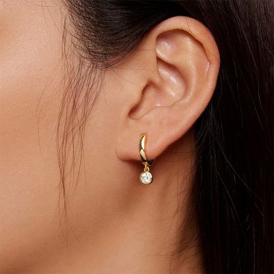 Diamond Drop Earrings