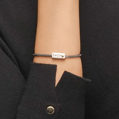 Initials Rectangle Charm