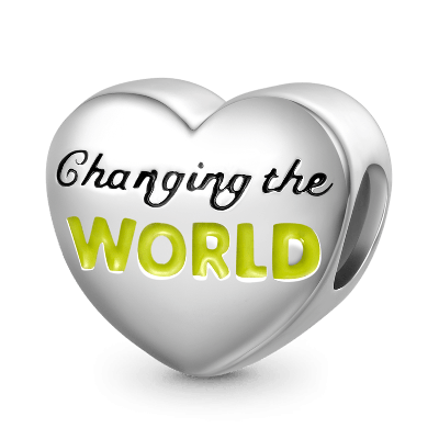Aphasia Heart Charm
