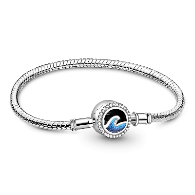 Blue Ocean Waves Bracelet