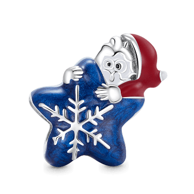 Santa Star Charm