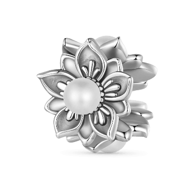 Shell Bead Flower Charm