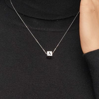 Engravable Cube Necklace