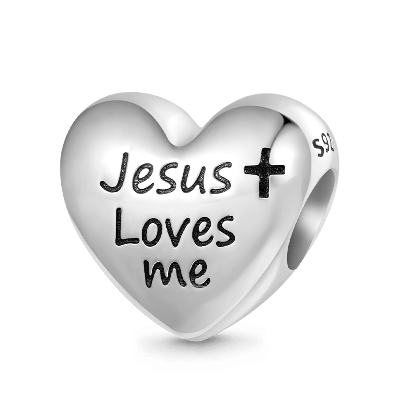 Jesus Loves Me Charm