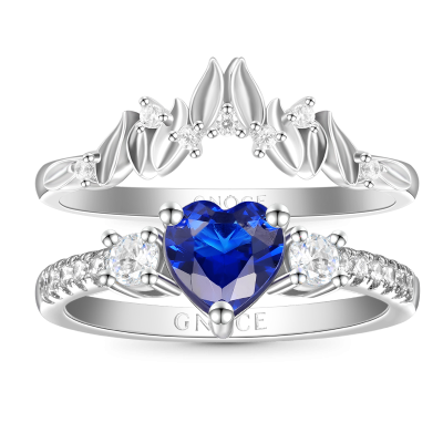 Heart Cut Stackable Ring