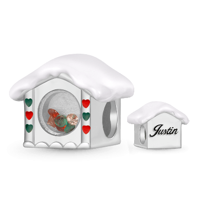 Christmas Candy House Charm