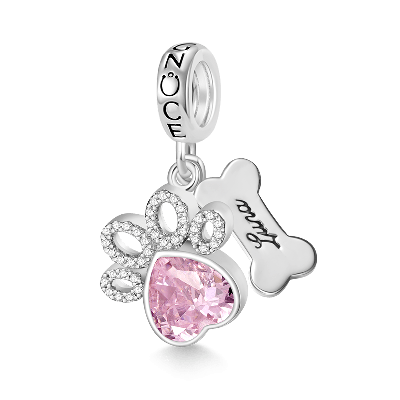Engravable Pet Bone Pendant