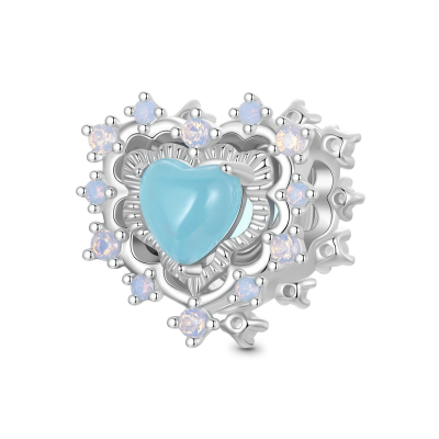 Vintage Heart Charm