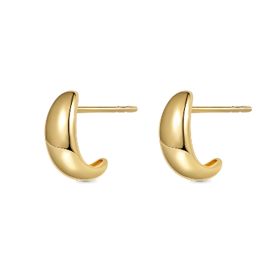 Minimalist Domed Stud Earrings