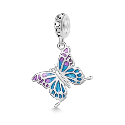 Blue-violet Butterfly Pendant