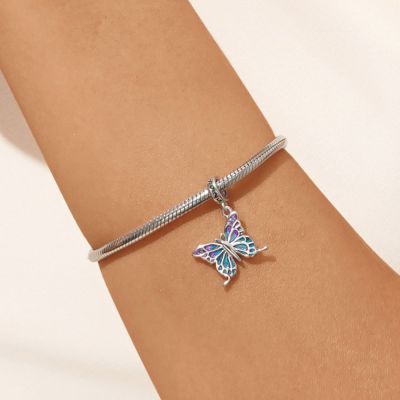 Blue-violet Butterfly Pendant