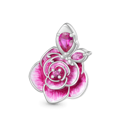 Rose Flower Charm
