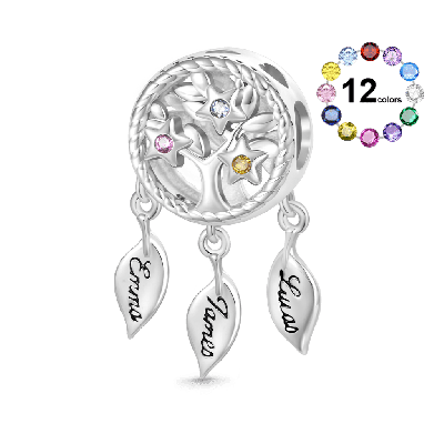 Dream Catcher Birthstone Charm