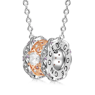 White Gem Pendant Necklace