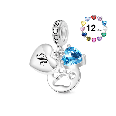 Pet Love Birthstone Pendant