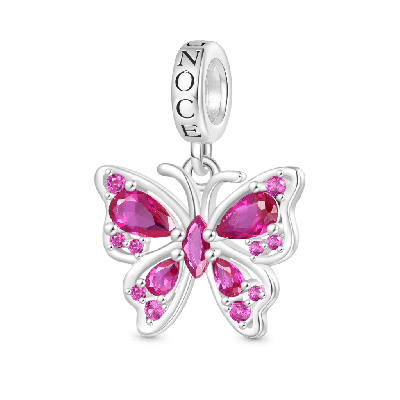 Pink Butterfly Pendant