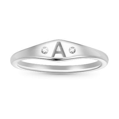Letter Single Ring