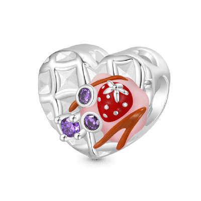 Heart Waffle Charm