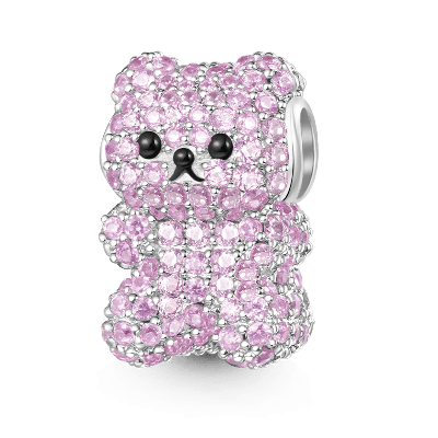 Pink Bear Charm