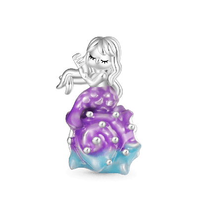 Shell Little Mermaid Charm