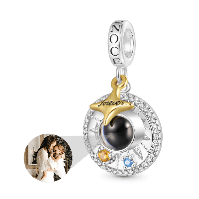 Star Round Plate Projection Pendant