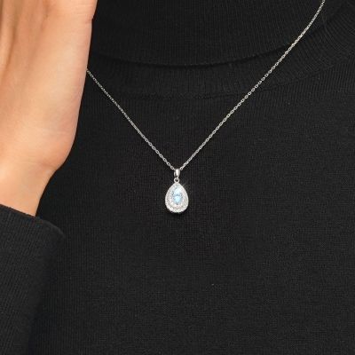 Teardrop Birthstone Necklace