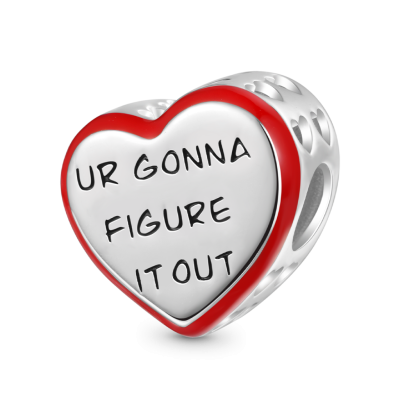 Side Hollow Heart Charm