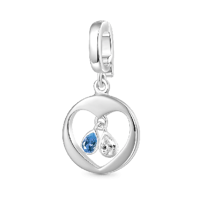 Pear Birthstone Clasp Clusters Charm