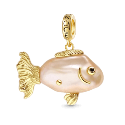 Goldfish Baroque Pearl Pendant