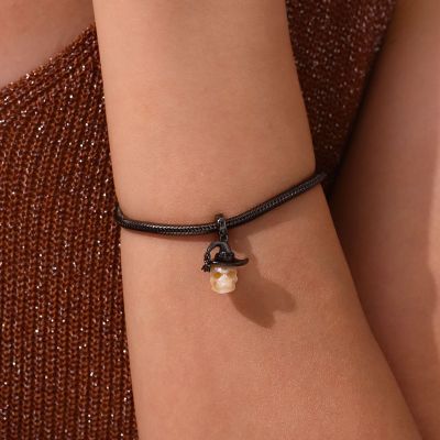 Natural Pearl Horror Skull Pendant