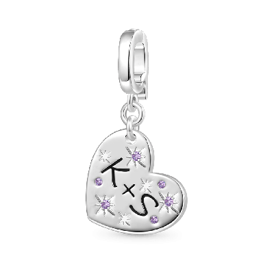 Engravable Love Clasp Clusters Charm